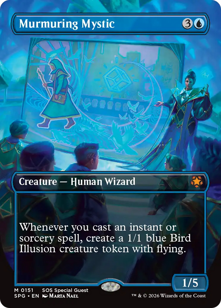 Murmuring Mystic (Borderless) [Secrets of Strixhaven Special Guests] | Deep Dive Games St. Marys