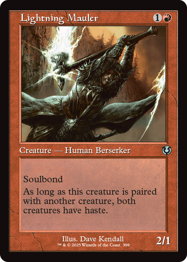 Lightning Mauler (Retro Frame) [Innistrad Remastered] | Deep Dive Games St. Marys