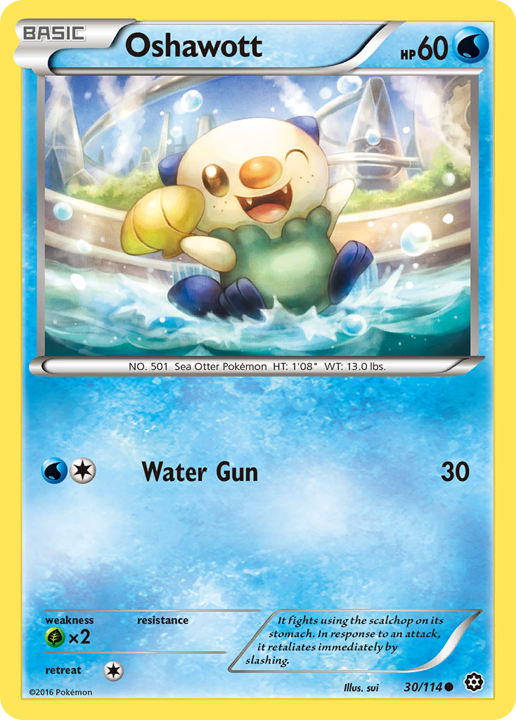 Oshawott (30/114) [XY: Steam Siege] | Deep Dive Games St. Marys