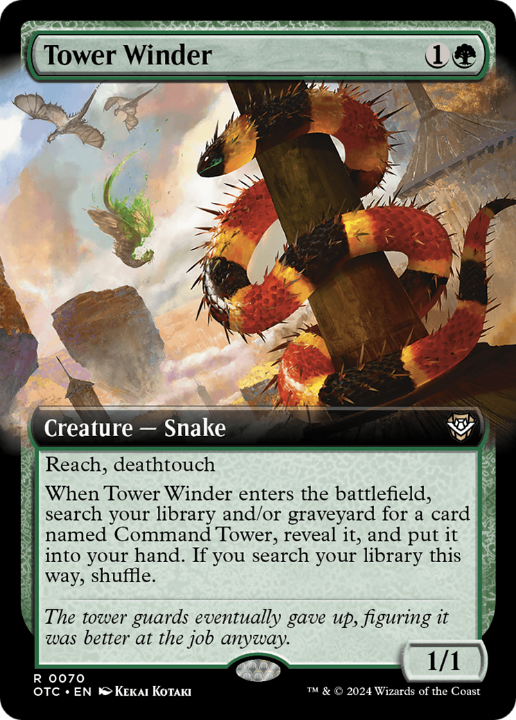 Tower Winder (Extended Art) [Outlaws of Thunder Junction Commander] | Deep Dive Games St. Marys