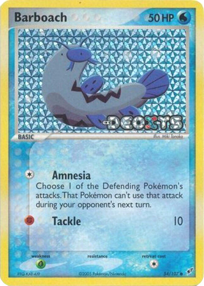 Barboach (54/107) (Stamped) [EX: Deoxys] | Deep Dive Games St. Marys