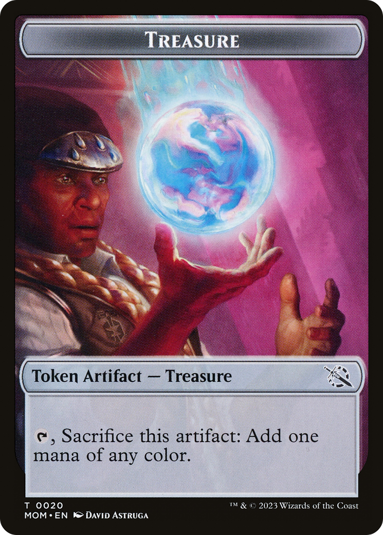 Treasure (20) // Dinosaur Double-Sided Token [March of the Machine Tokens] | Deep Dive Games St. Marys