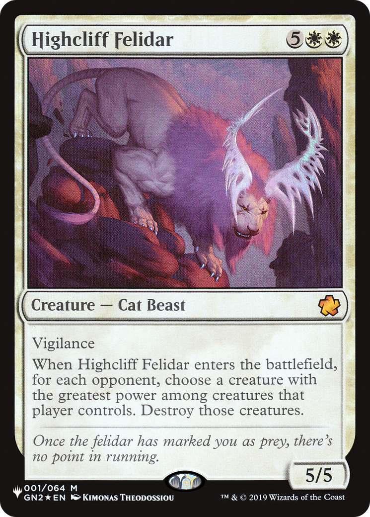 Highcliff Felidar [The List] | Deep Dive Games St. Marys