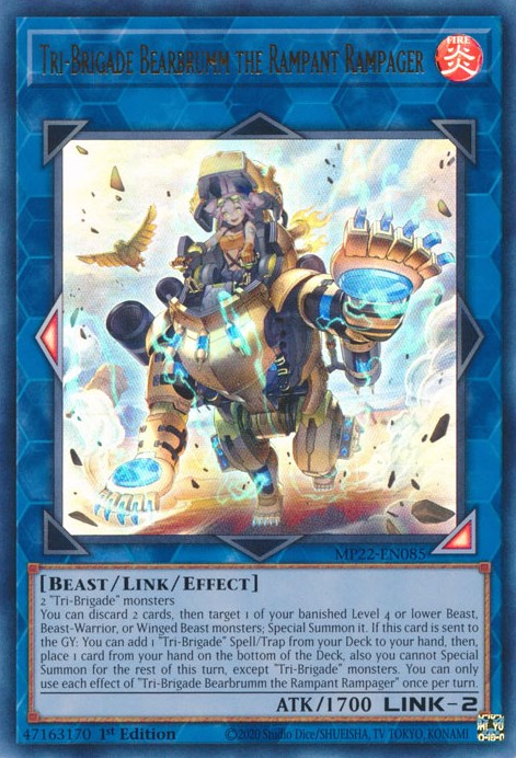Tri-Brigade Bearbrumm the Rampant Rampager [MP22-EN085] Ultra Rare | Deep Dive Games St. Marys