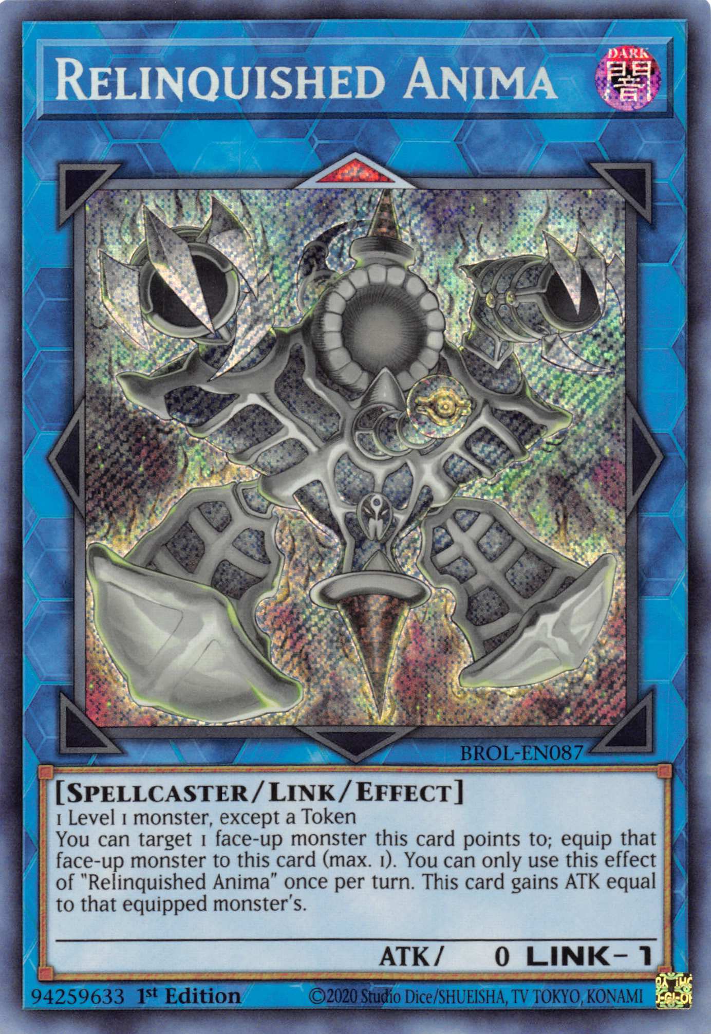 Relinquished Anima [BROL-EN087] Secret Rare | Deep Dive Games St. Marys