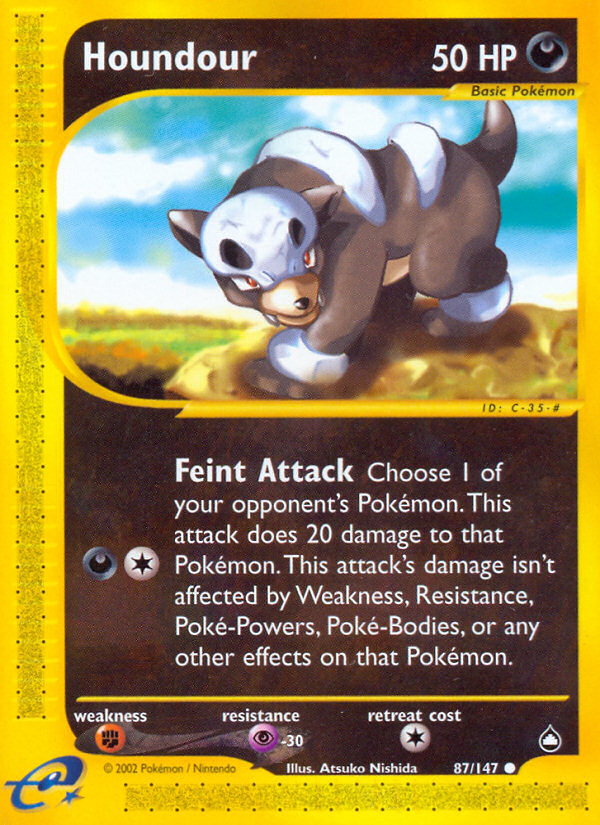 Houndour (87/147) [Aquapolis] | Deep Dive Games St. Marys