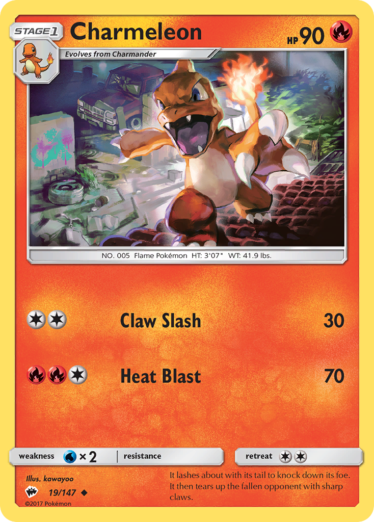 Charmeleon (19/147) [Sun & Moon: Burning Shadows] | Deep Dive Games St. Marys