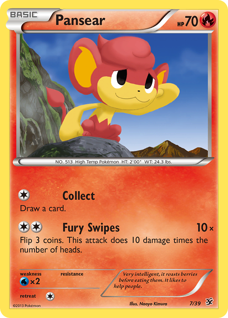 Pansear (7/39) [XY: Kalos Starter Set] | Deep Dive Games St. Marys