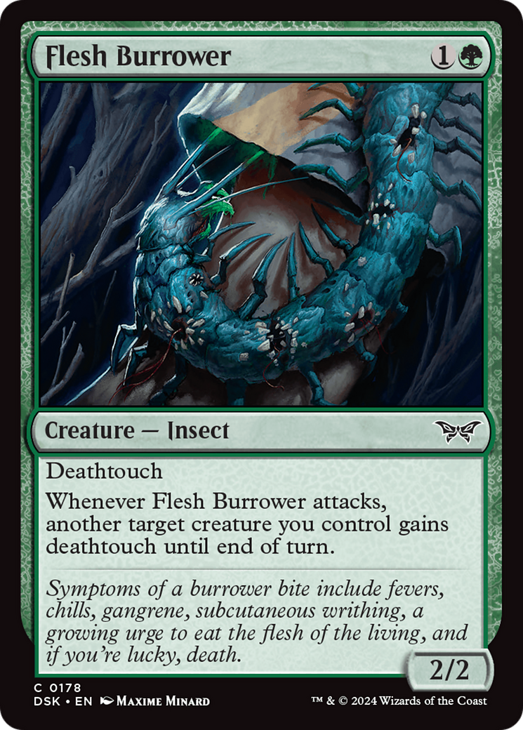 Flesh Burrower [Duskmourn: House of Horror] | Deep Dive Games St. Marys