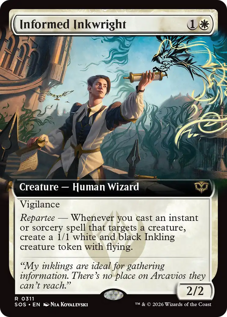 Informed Inkwright (Extended Art) [Secrets of Strixhaven] | Deep Dive Games St. Marys