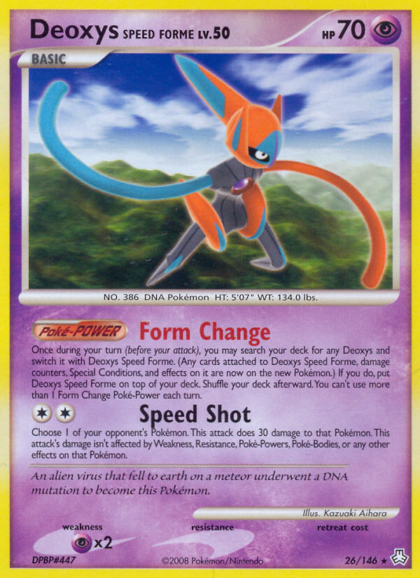 Deoxys Speed Forme (26/146) [Diamond & Pearl: Legends Awakened] | Deep Dive Games St. Marys