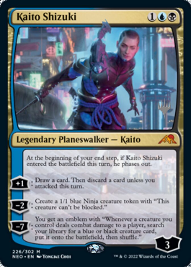 Kaito Shizuki (Promo Pack) [Kamigawa: Neon Dynasty Promos] | Deep Dive Games St. Marys