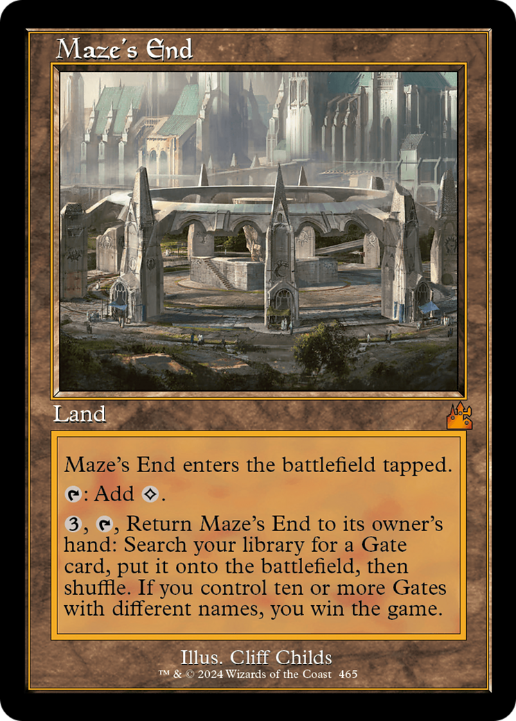 Maze's End (Retro Frame) [Ravnica Remastered] | Deep Dive Games St. Marys