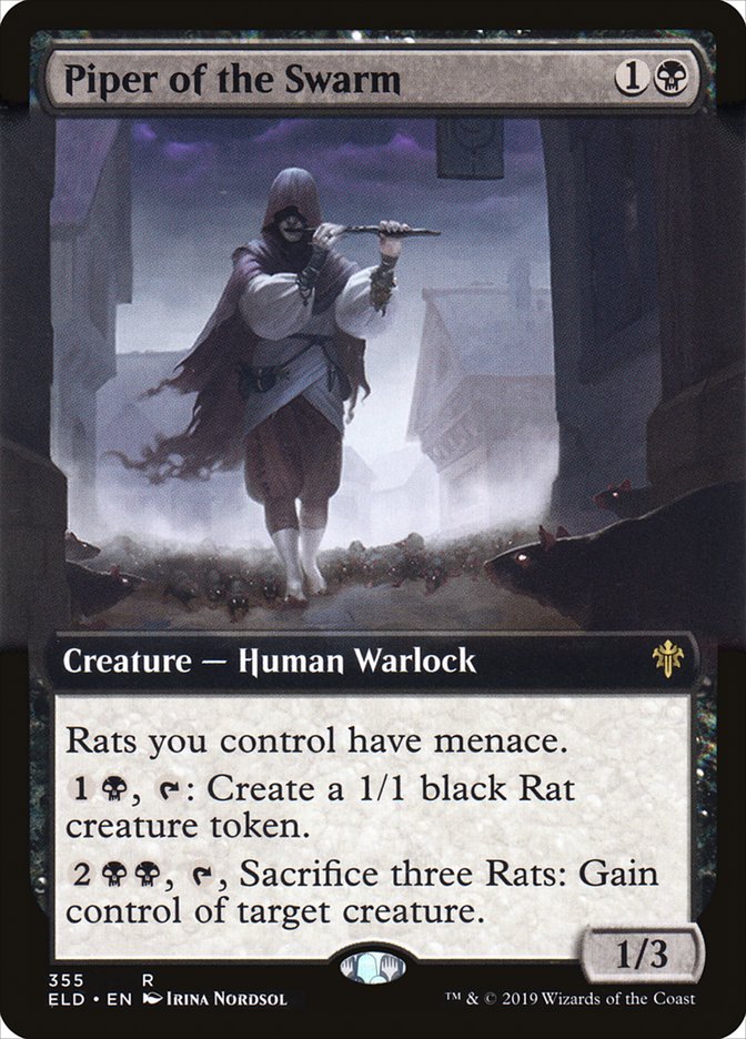 Piper of the Swarm (Extended Art) [Throne of Eldraine] | Deep Dive Games St. Marys