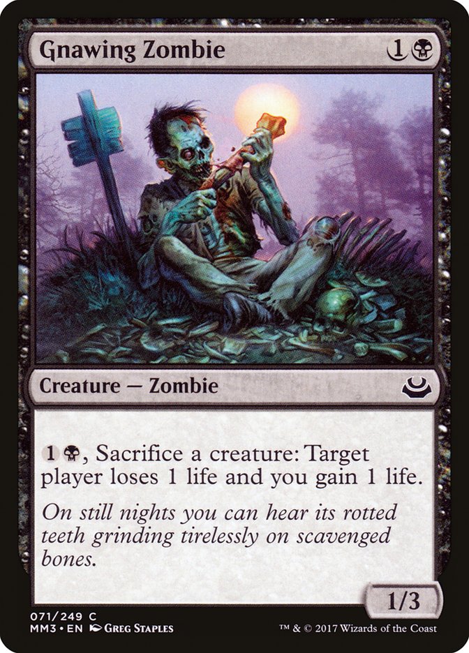 Gnawing Zombie [Modern Masters 2017] | Deep Dive Games St. Marys