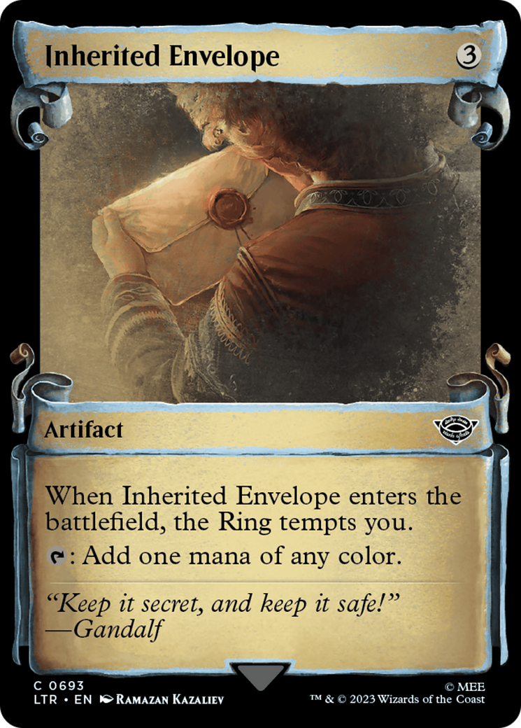 Inherited Envelope [The Lord of the Rings: Tales of Middle-Earth Showcase Scrolls] | Deep Dive Games St. Marys