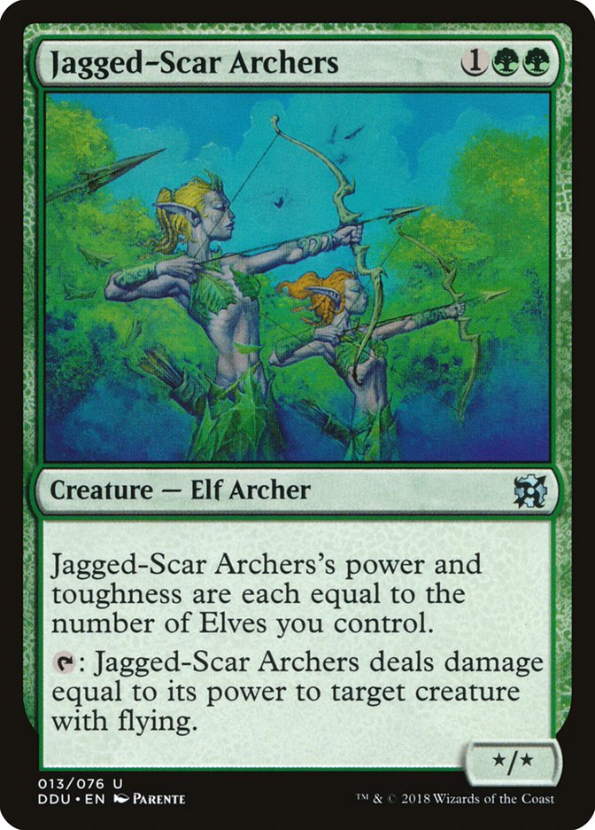 Jagged-Scar Archers [Duel Decks: Elves vs. Inventors] | Deep Dive Games St. Marys