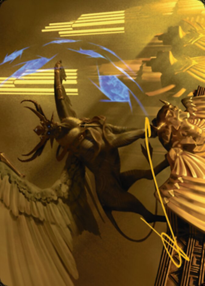 Raffine, Scheming Seer Art Card (Gold-Stamped Signature) [Streets of New Capenna Art Series] | Deep Dive Games St. Marys