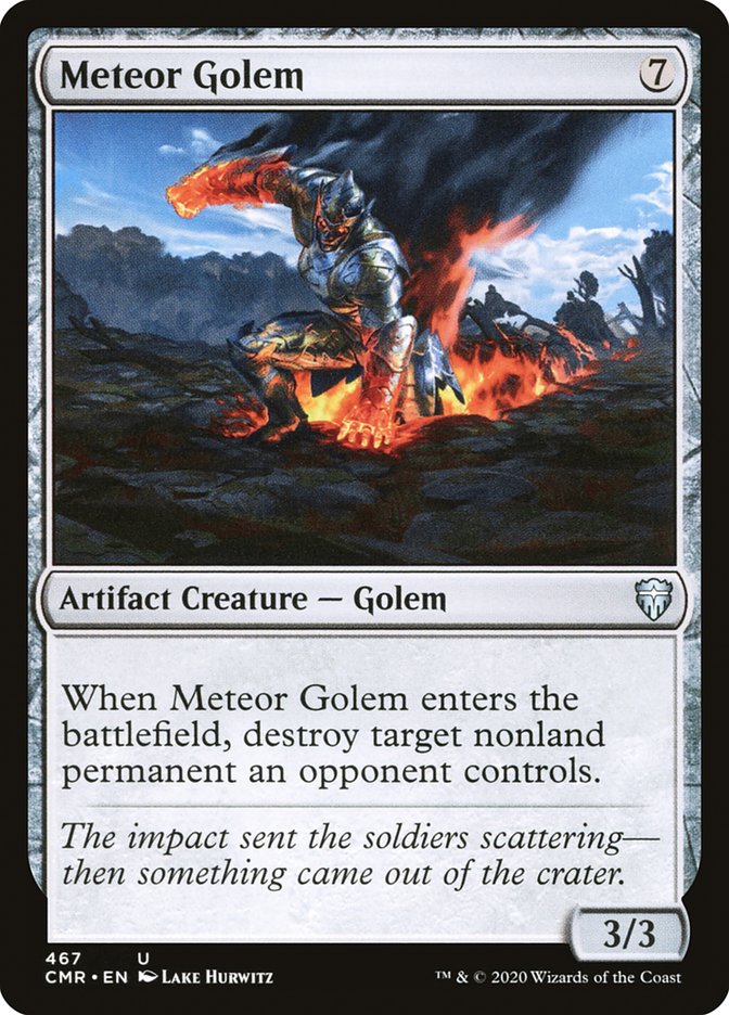 Meteor Golem (467) [Commander Legends] | Deep Dive Games St. Marys