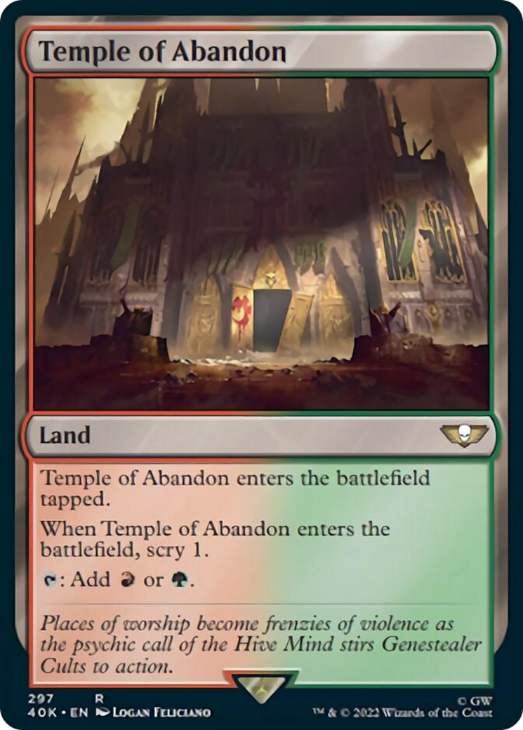 Temple of Abandon (Surge Foil) [Warhammer 40,000] | Deep Dive Games St. Marys