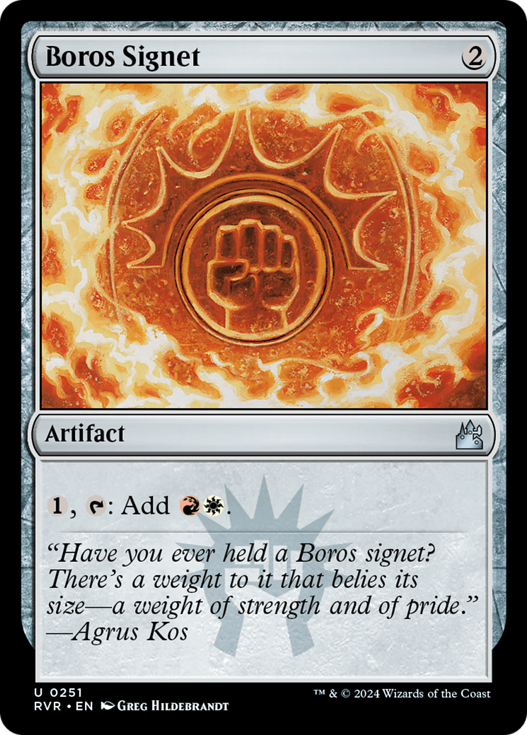 Boros Signet [Ravnica Remastered] | Deep Dive Games St. Marys