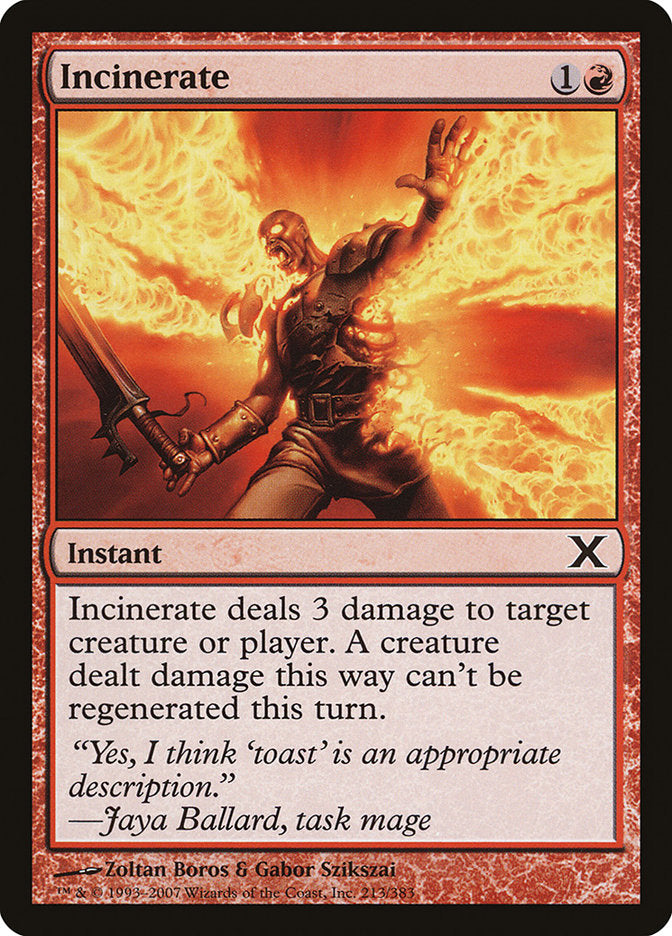 Incinerate [Tenth Edition] | Deep Dive Games St. Marys