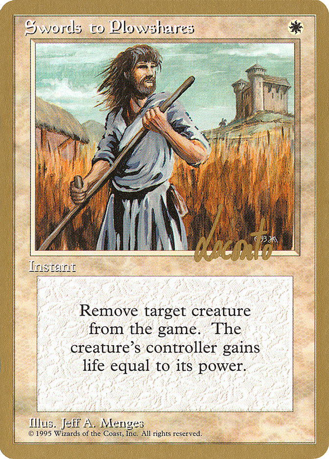 Swords to Plowshares (Michael Loconto) [Pro Tour Collector Set] | Deep Dive Games St. Marys