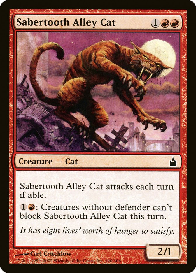 Sabertooth Alley Cat [Ravnica: City of Guilds] | Deep Dive Games St. Marys