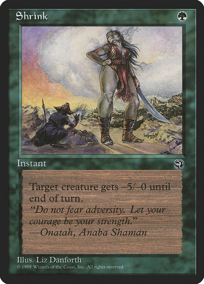Shrink (Onatah Flavor Text) [Homelands] | Deep Dive Games St. Marys