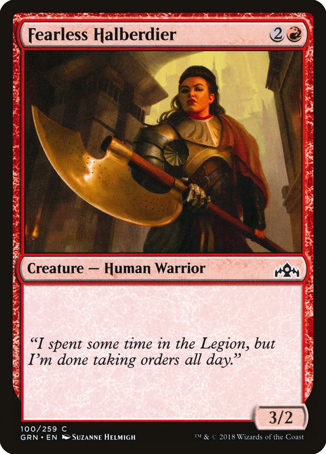 Fearless Halberdier [Guilds of Ravnica] | Deep Dive Games St. Marys