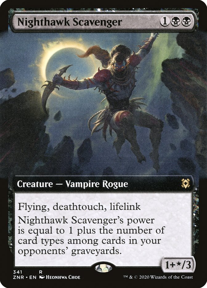 Nighthawk Scavenger (Extended Art) [Zendikar Rising] | Deep Dive Games St. Marys