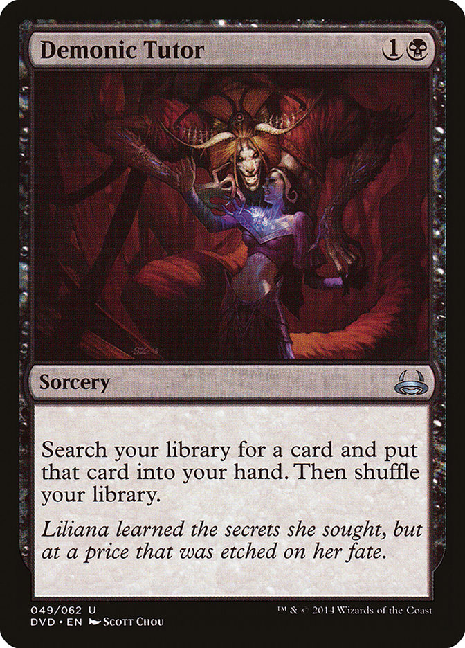 Demonic Tutor (Divine vs. Demonic) [Duel Decks Anthology] | Deep Dive Games St. Marys