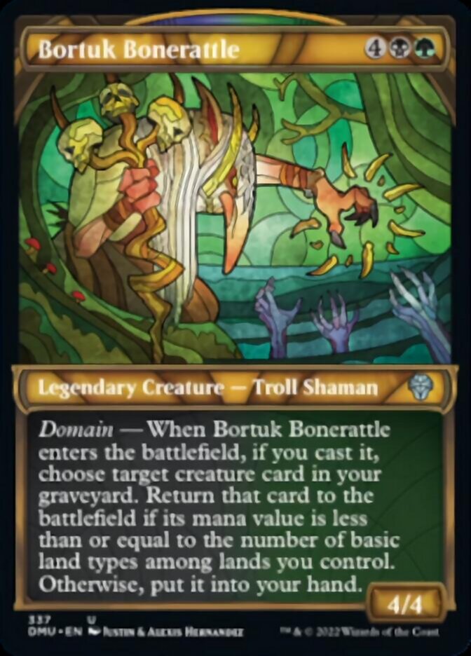 Bortuk Bonerattle (Showcase Textured) [Dominaria United] | Deep Dive Games St. Marys