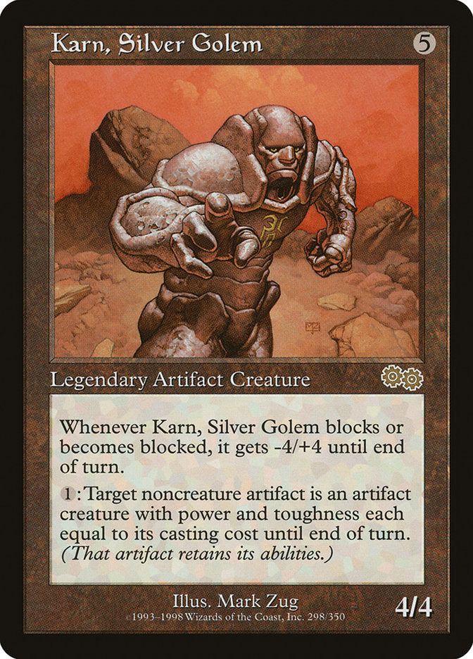 Karn, Silver Golem [Urza's Saga] | Deep Dive Games St. Marys