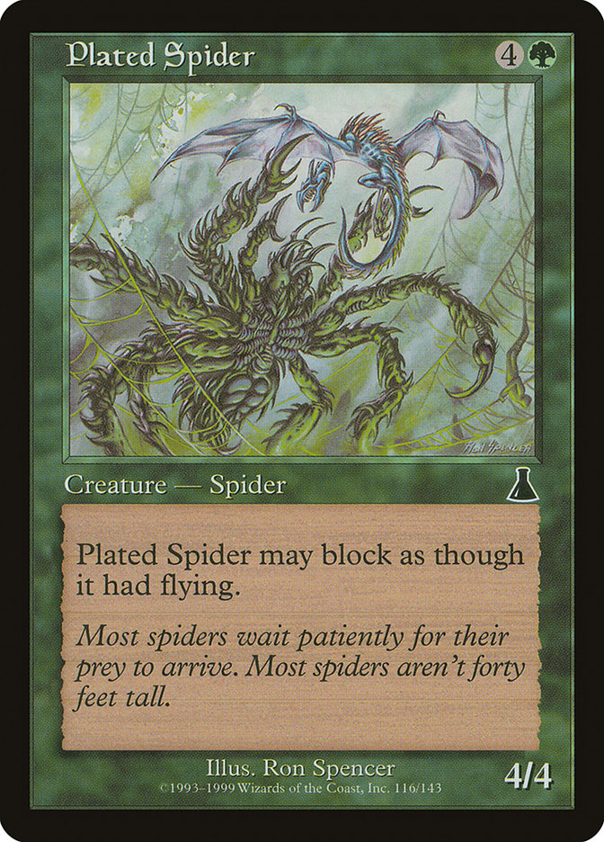 Plated Spider [Urza's Destiny] | Deep Dive Games St. Marys