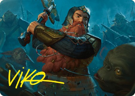 Gimli, Counter of Kills Art Card (10/81) [The Lord of the Rings: Tales of Middle-earth Art Series] | Deep Dive Games St. Marys