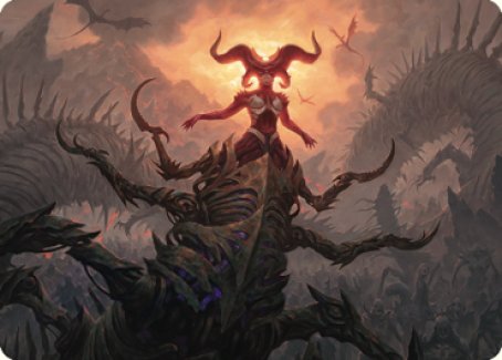 Sheoldred, the Apocalypse Art Card [Dominaria United Art Series] | Deep Dive Games St. Marys