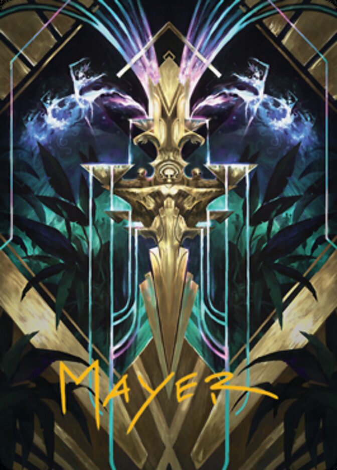 Halo Fountain Art Card (Gold-Stamped Signature) [Streets of New Capenna Art Series] | Deep Dive Games St. Marys