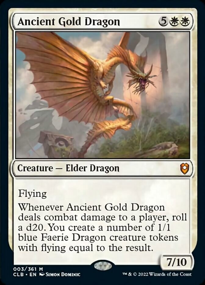 Ancient Gold Dragon [Commander Legends: Battle for Baldur's Gate] | Deep Dive Games St. Marys