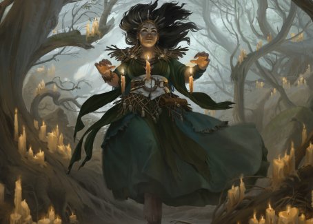 Candlegrove Witch 1 Art Card [Innistrad: Midnight Hunt Art Series] | Deep Dive Games St. Marys