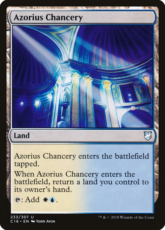 Azorius Chancery [Commander 2018] | Deep Dive Games St. Marys