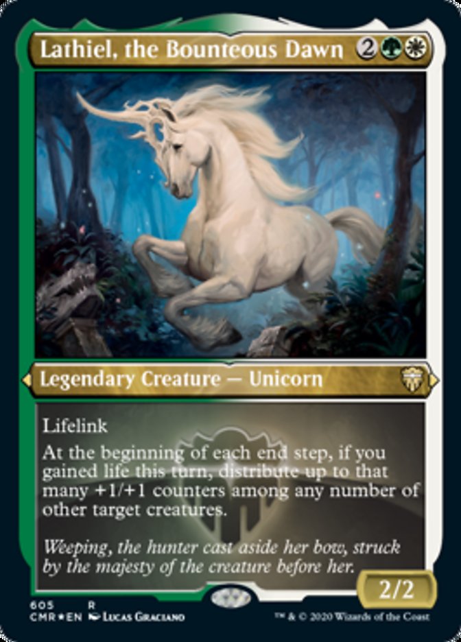 Lathiel, the Bounteous Dawn (Etched) [Commander Legends] | Deep Dive Games St. Marys
