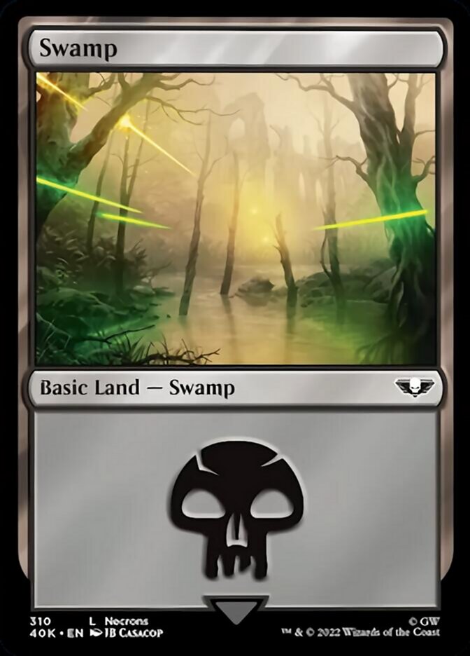 Swamp (310) (Surge Foil) [Warhammer 40,000] | Deep Dive Games St. Marys