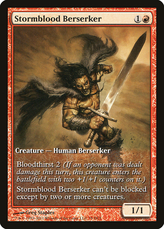 Stormblood Berserker (Extended Art) [Magic 2012 Promos] | Deep Dive Games St. Marys