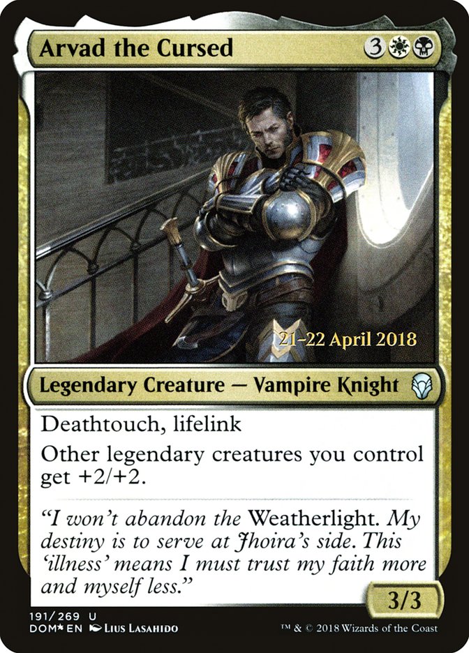 Arvad the Cursed [Dominaria Prerelease Promos] | Deep Dive Games St. Marys