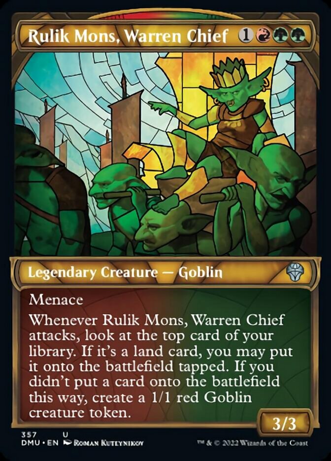 Rulik Mons, Warren Chief (Showcase Textured) [Dominaria United] | Deep Dive Games St. Marys