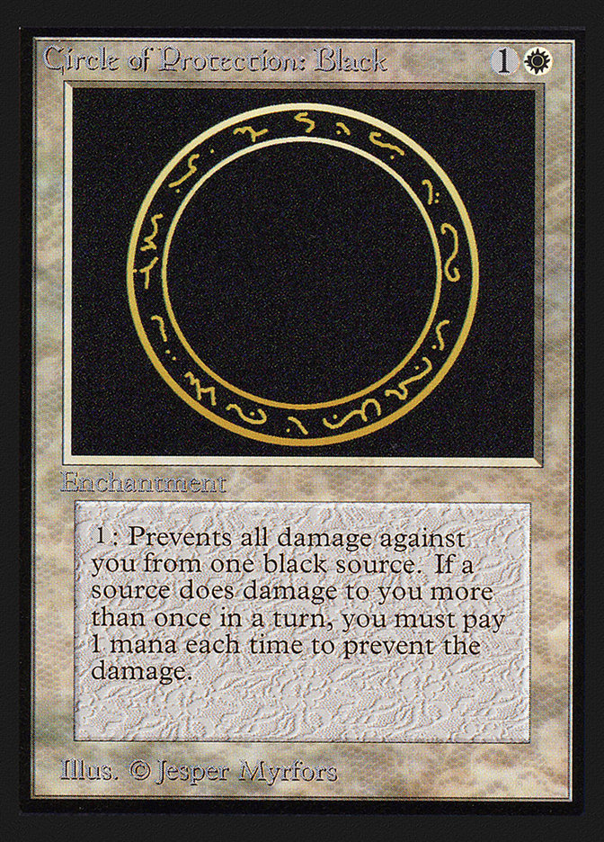 Circle of Protection: Black [International Collectors' Edition] | Deep Dive Games St. Marys