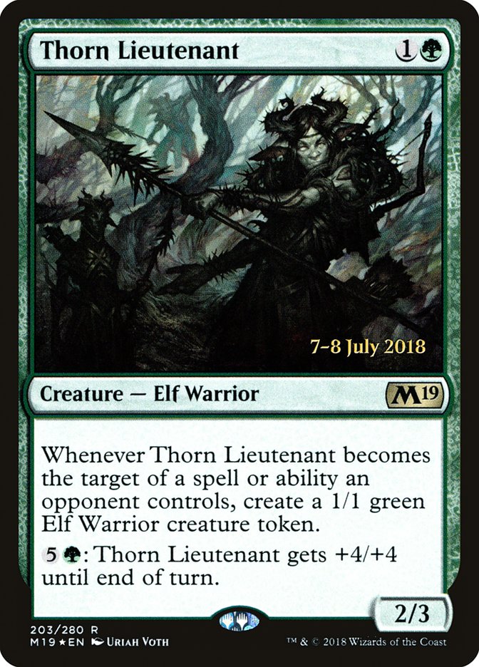 Thorn Lieutenant [Core Set 2019 Prerelease Promos] | Deep Dive Games St. Marys