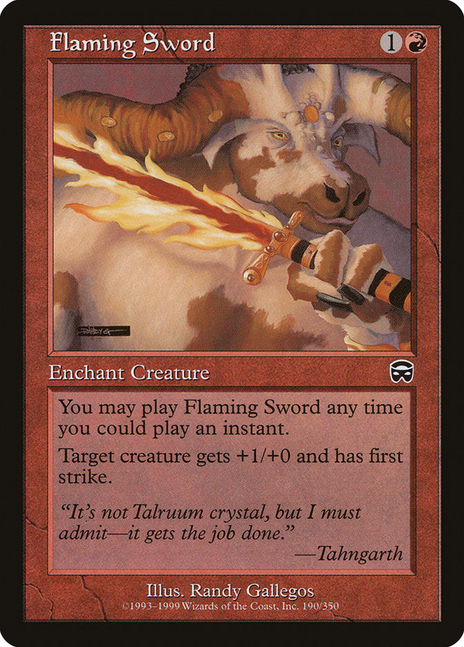 Flaming Sword [Mercadian Masques] | Deep Dive Games St. Marys