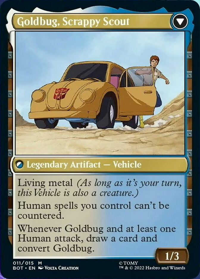 Goldbug, Humanity's Ally // Goldbug, Scrappy Scout [Transformers] | Deep Dive Games St. Marys